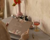 Livre d'or de mariage conçu de manière créative