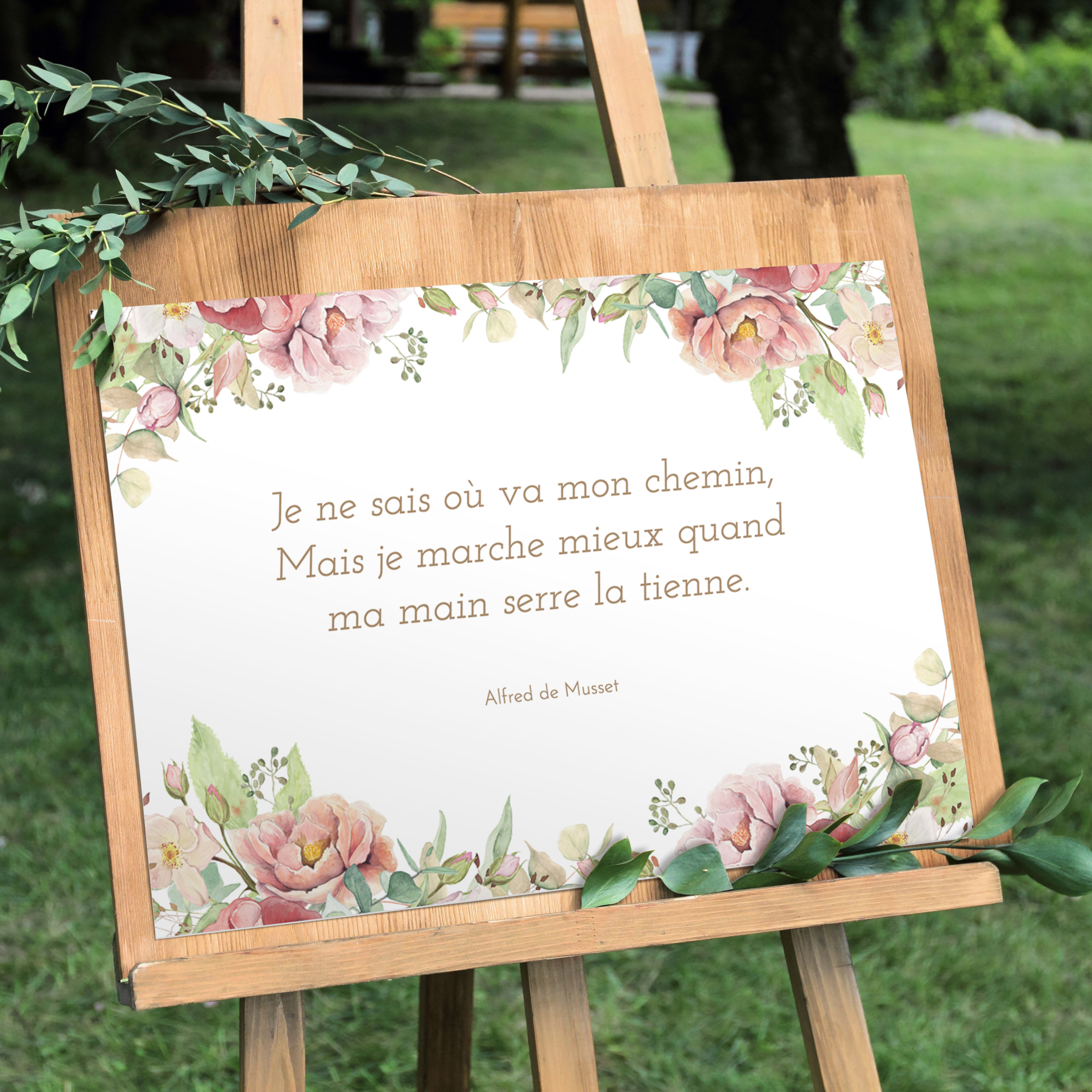 panneau de mariage bienvenue