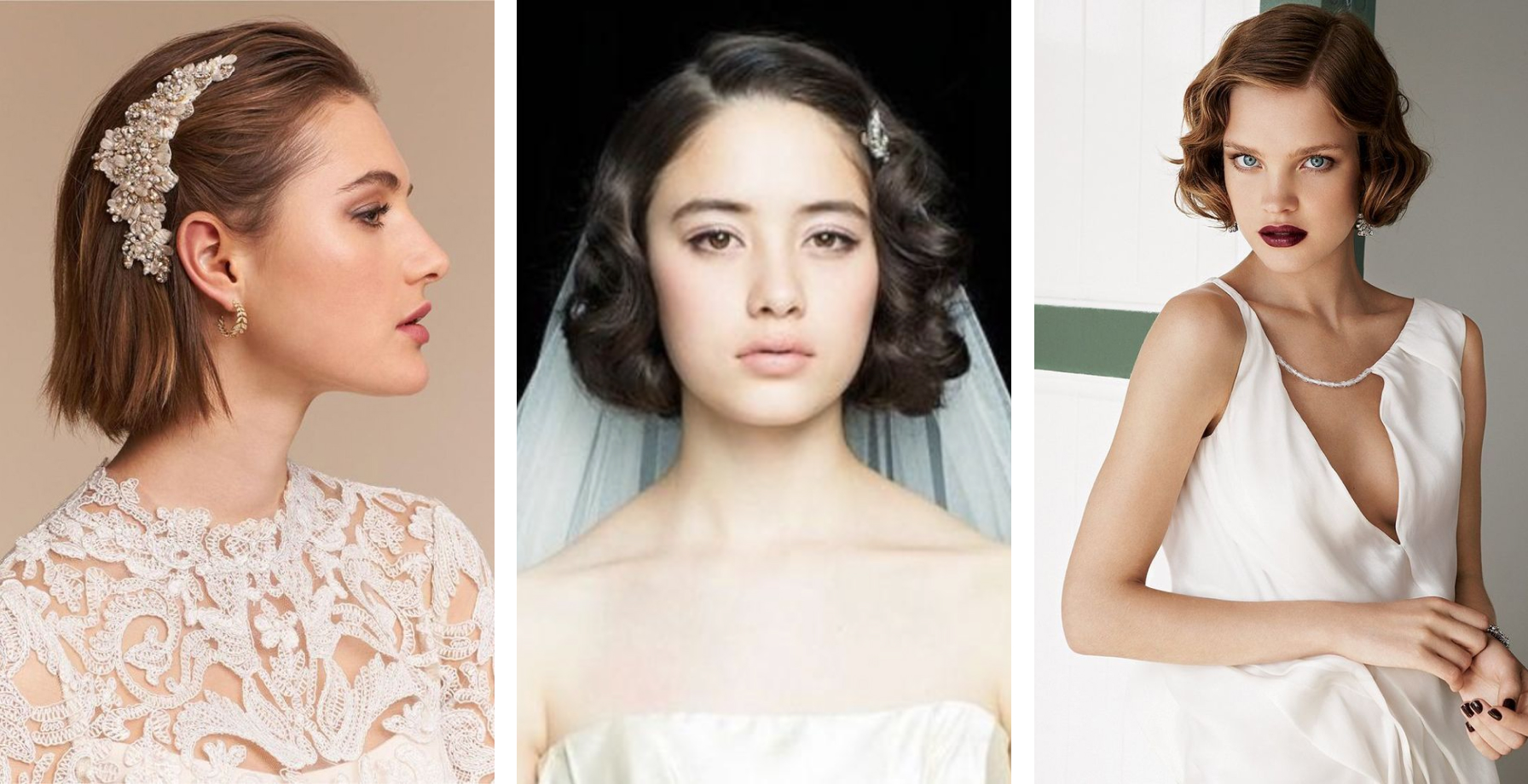 Coiffures de mariage pour les cheveux courts