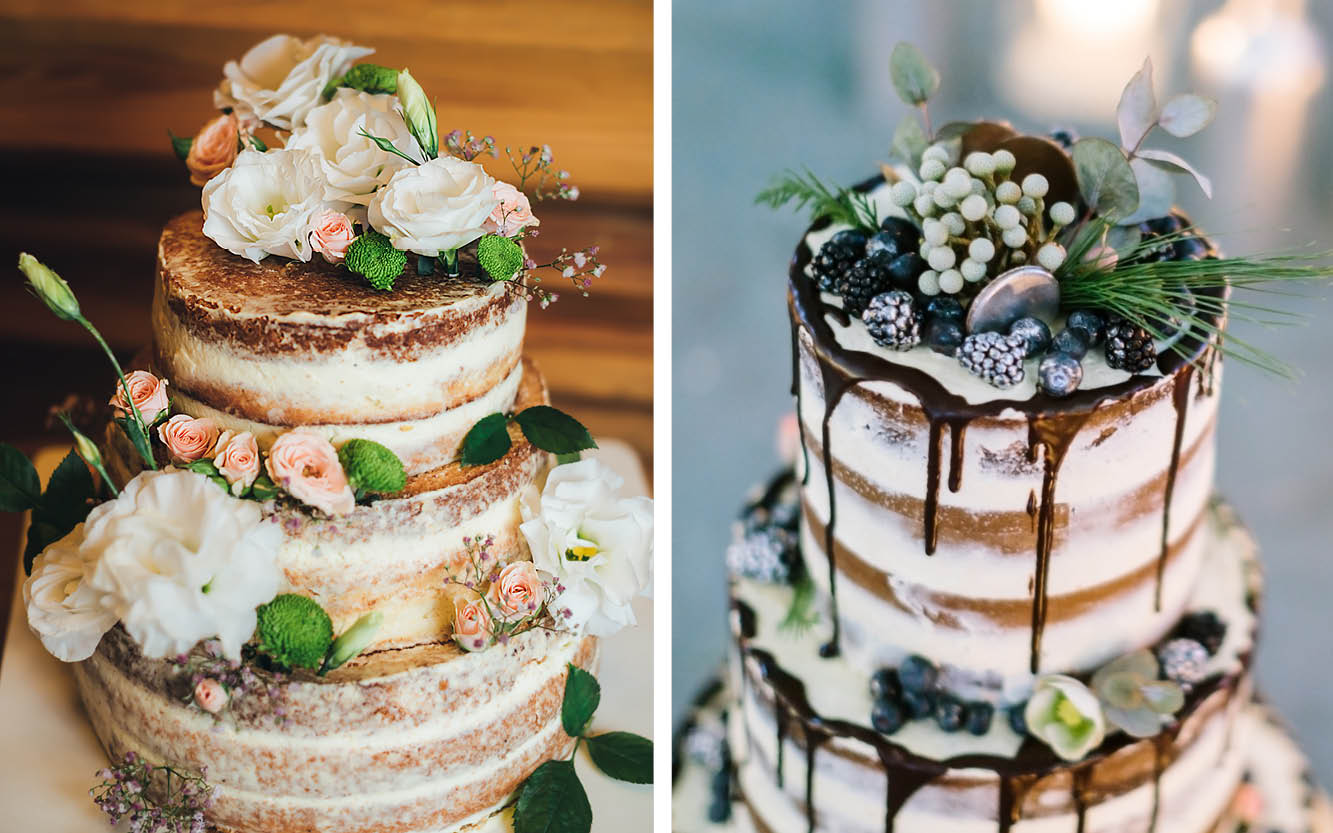 Le naked cake, gâteau tendance