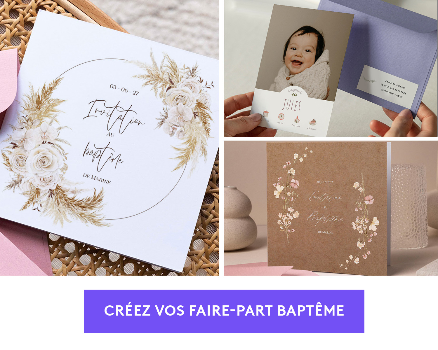 faire-part de baptême