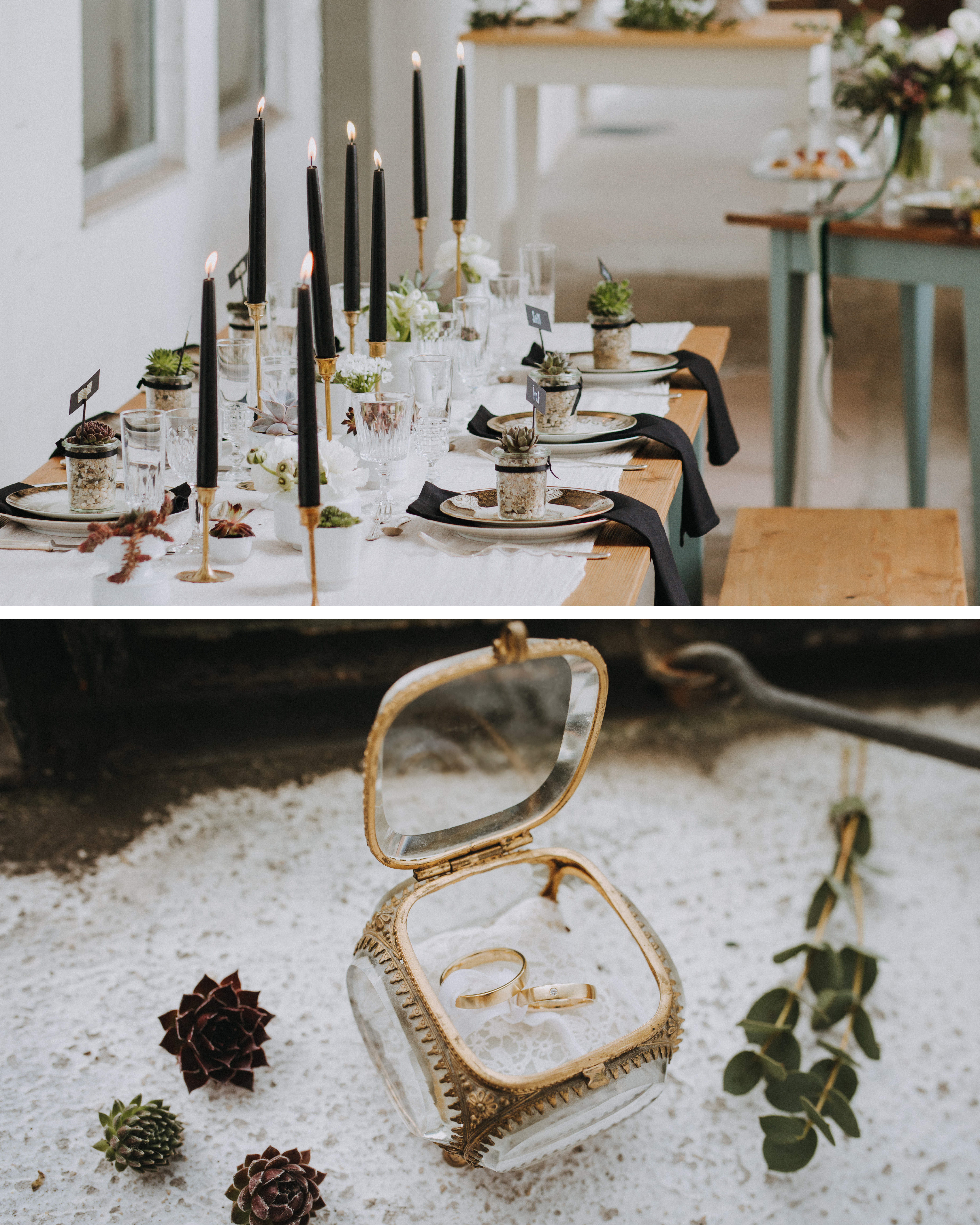 décoration de mariage minimaliste