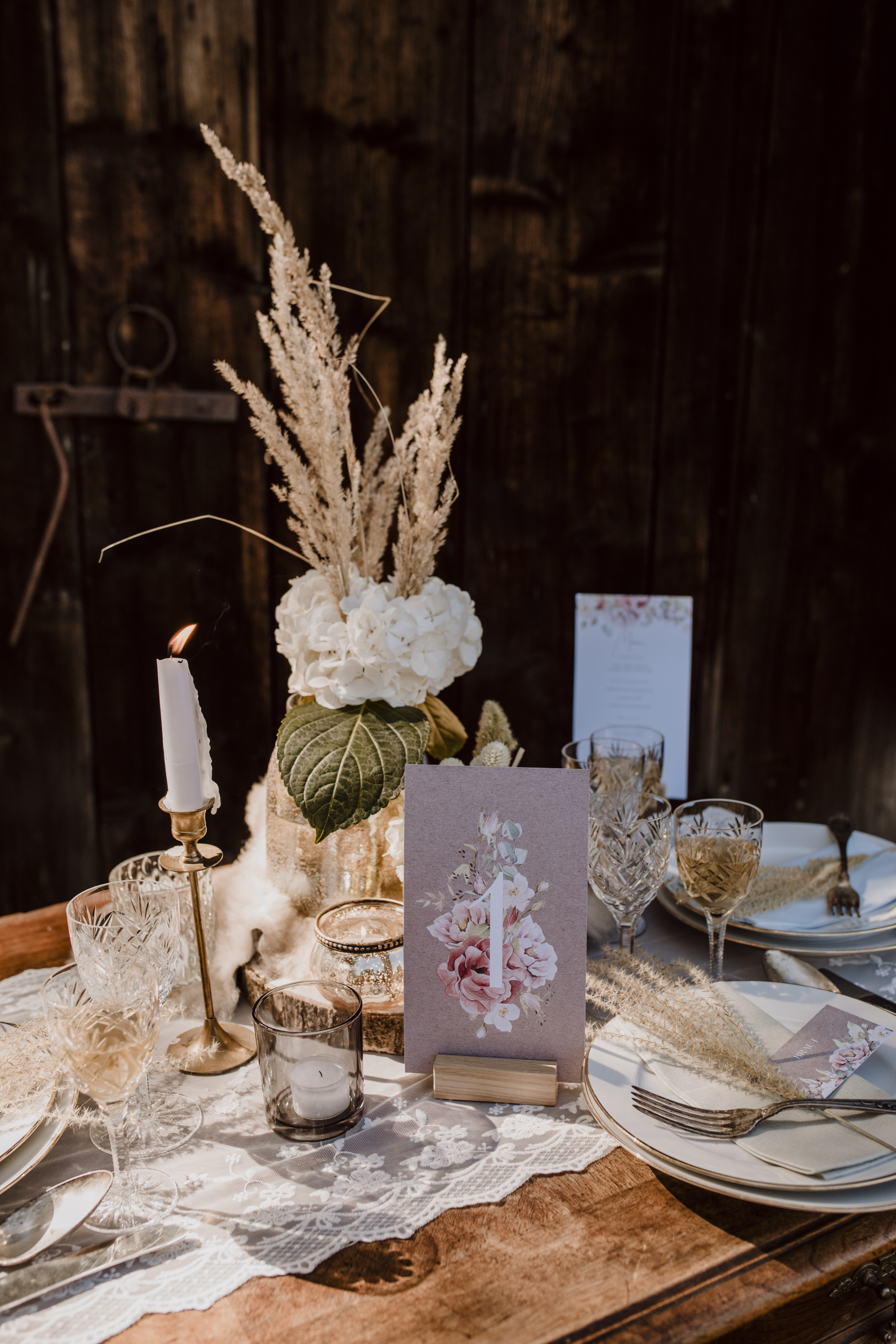 table de mariage bohème