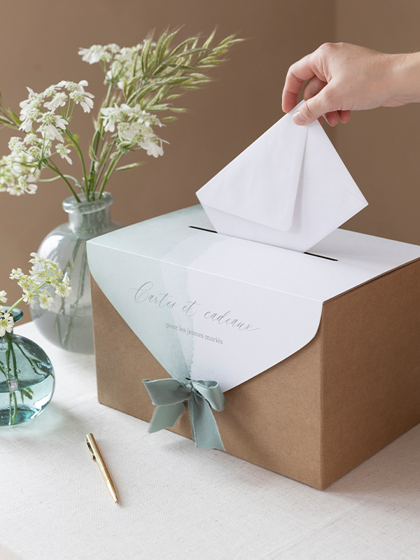 Urne Mariage Brume élégante