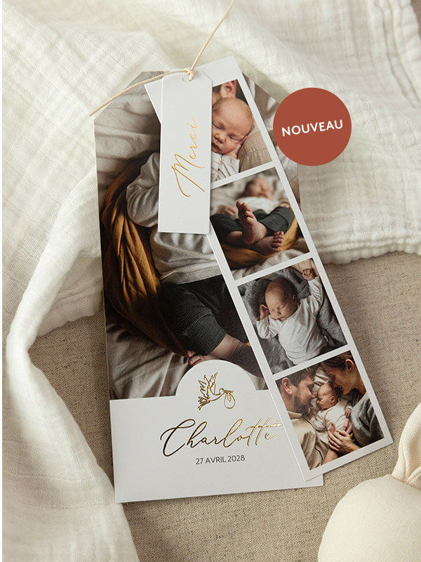 Faire-part naissance Bonne nouvelle