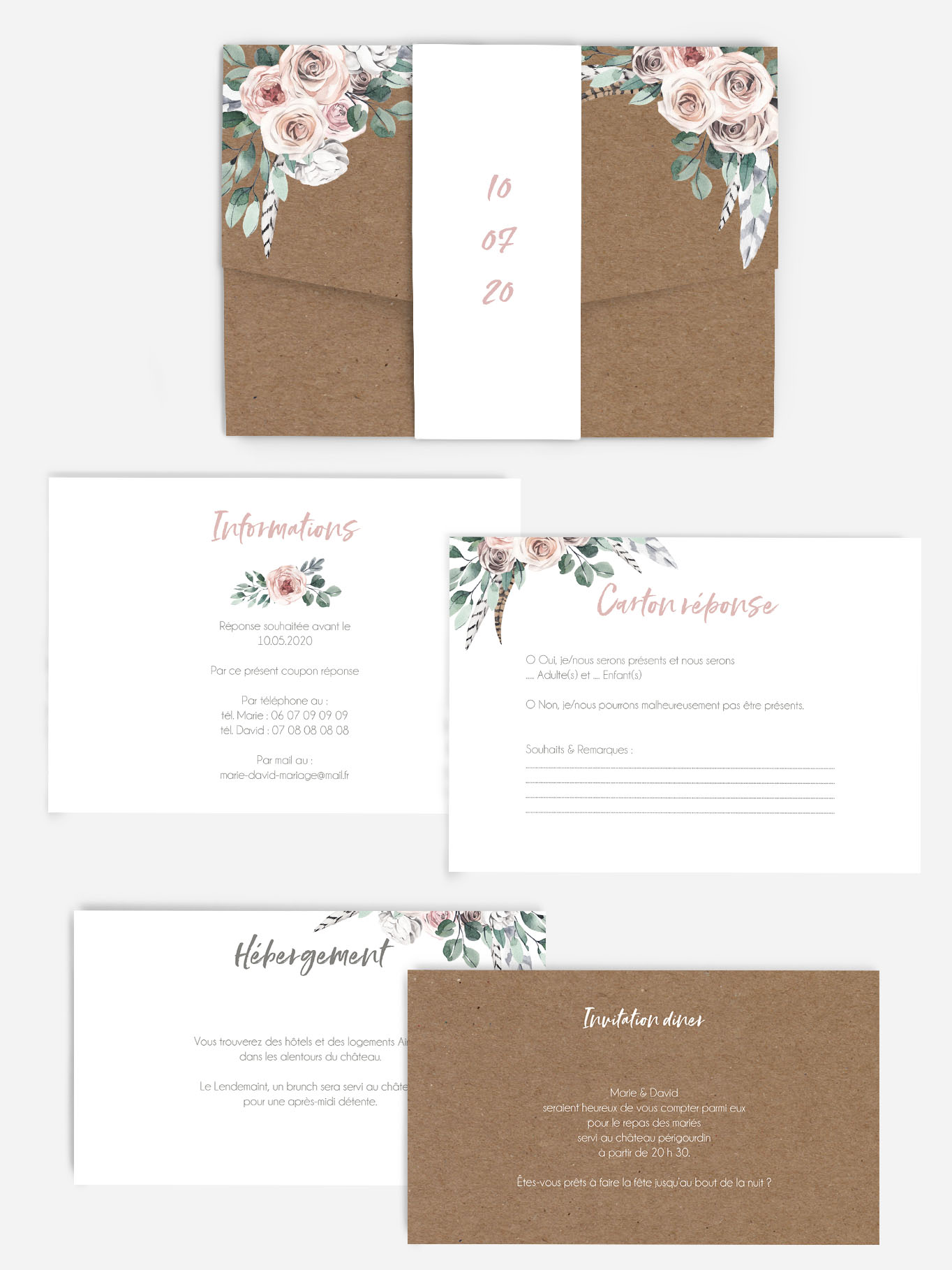 Faire Part De Mariage Blooming Faire Part De Mariage Blooming