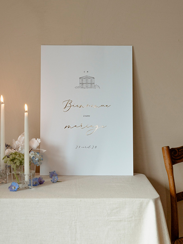 Poster Bienvenue Mariage Rendez-vous